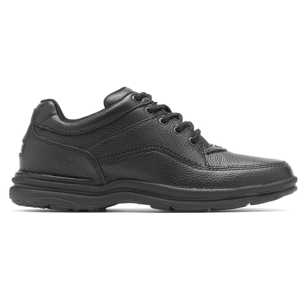 Rockport Mens Sneakers Black - World Tour Classic Shoe - UK 108-KQTZEH